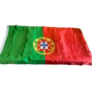 Country Flag, Portugal, 3 Ft. x 5 Ft. 100D Poly Flag / Banner, Brass Grommets